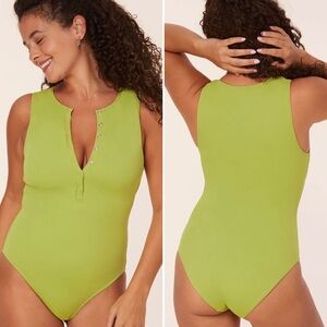 Angie Malibu Lime Green Women’s Swim One Piece